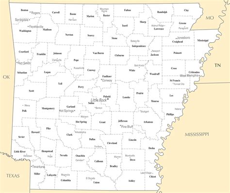 List of Arkansas Cities and Towns .